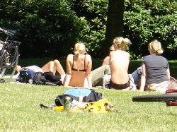 Ladies of Denmark, chilling in the park