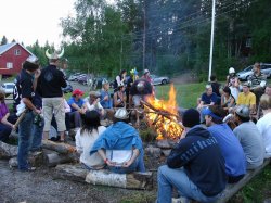 Vikings around the campfire