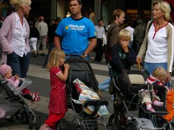 Sweden is full of pregnant ladies and carriages