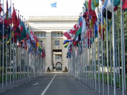 The closest I got to the UN's European HQ